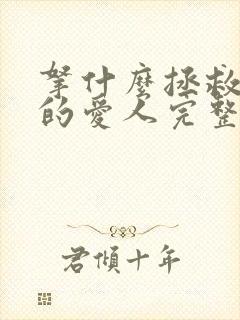 拿什么拯救你我的爱人完整