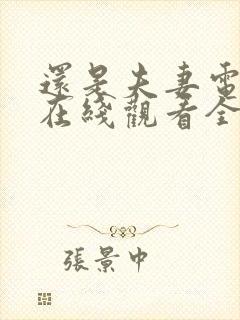 还是夫妻电视剧在线观看全集