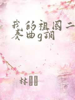 我的祖国二胡伴奏曲g调