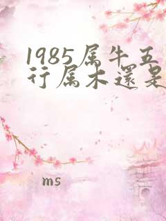 1985属牛五行属木还是金