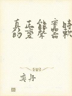 真正能实时变声的变声器软件