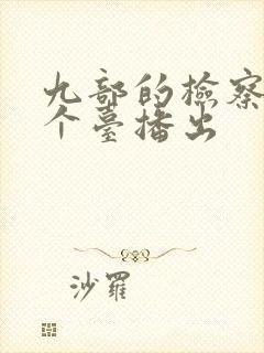 九部的检察官哪个台播出