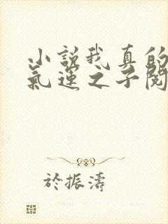 小说我真的不是气运之子阅读