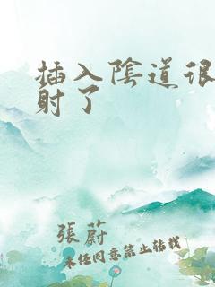 插入阴道很快就射了