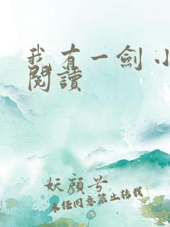 我有一剑 小说阅读