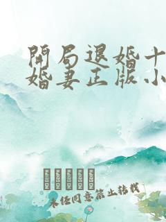 开局退婚十个未婚妻正版小说