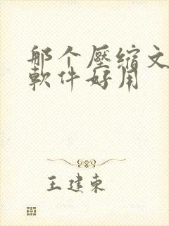 那个压缩文件的软件好用