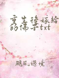 重生后嫁给渣过的佛子txt