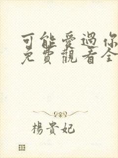 可能爱过你韩剧免费观看全集