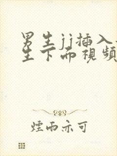 男生jj插入女生下面视频