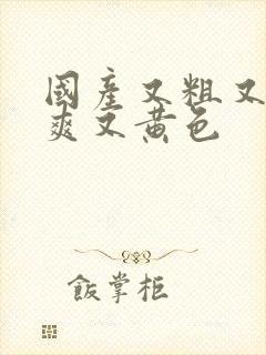 国产又粗又猛又爽又黄色