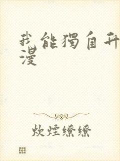 我能独自升级动漫