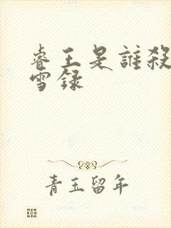 睿王是谁杀的朝雪录