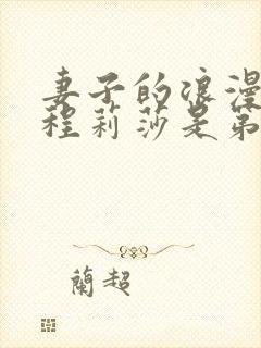 妻子的浪漫旅行程莉莎是第几季