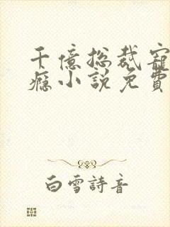 千亿总裁宠妻上瘾小说免费看