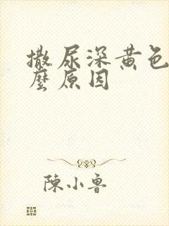 撒尿深黄色是什么原因