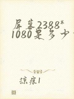 屏幕2388*1080是多少寸