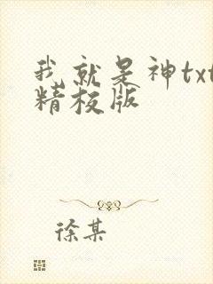 我就是神txt精校版