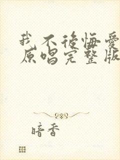 我不后悔爱上你原唱完整版