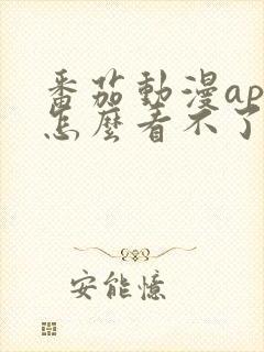 番茄动漫app怎么看不了