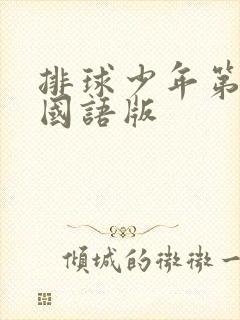 排球少年第三季国语版