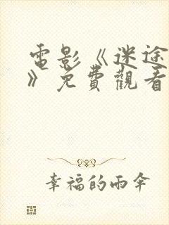 电影《迷途救赎》免费观看