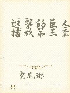 进击的巨人在线播放第三季