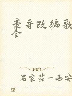 豪哥改编歌曲大全