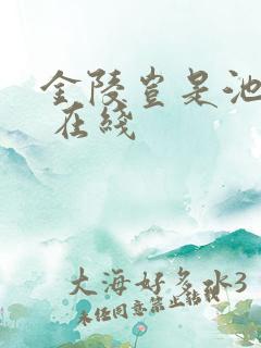 金陵岂是池中物 在线