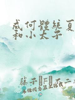 成何体统夏侯澹和小太子