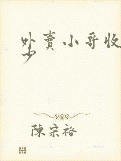 外卖小哥收入多少