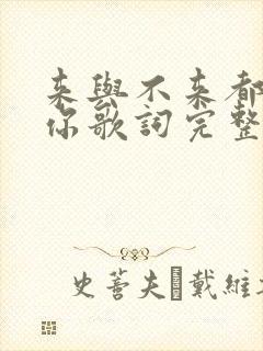 来与不来都在等你歌词完整版