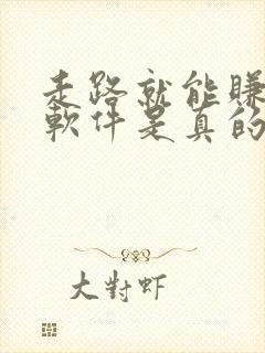 走路就能赚钱的软件是真的吗