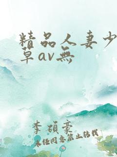 精品人妻少妇嫩草av无