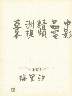 亚洲精品中文字幕视频电影