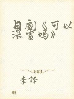 日剧《可以进你深处吗》