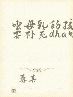 吃母乳的孩子需要补充dha吗