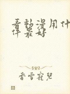 看动漫用什么软件最好