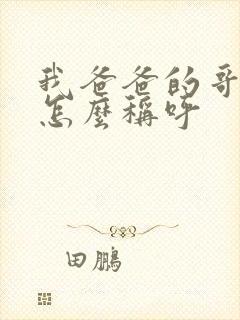 我爸爸的哥哥我怎么称呼