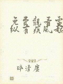 免费观看电视剧纵有疾风起