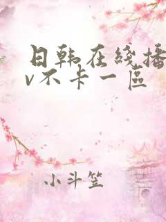 日韩在线播放av不卡一区