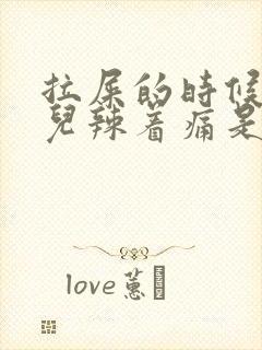 拉屎的时候屁眼儿辣着痛是什么原因