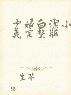 少妇白洁小说高义完整版