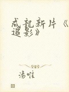 成龙新片《捕风追影》