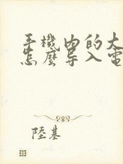 手机内的大视频怎么导入电脑