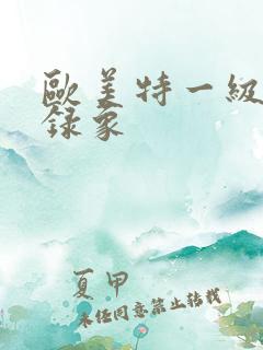 欧美特一级黄色录象