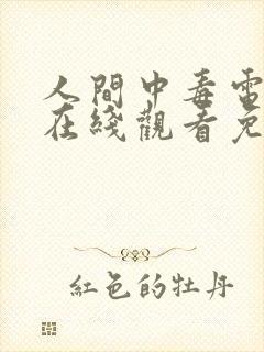 人间中毒电视剧在线观看免费完整版