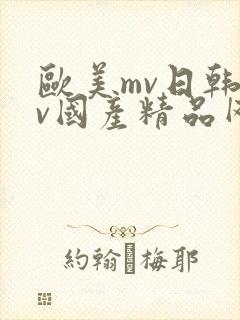 欧美mv日韩mv国产精品网站