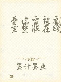 爱你电视剧免费完整版在线观看高清