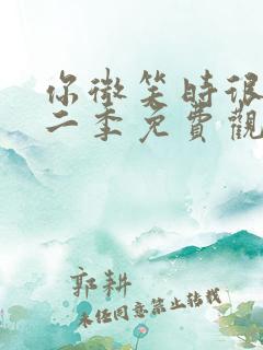 你微笑时很美第二季免费观看